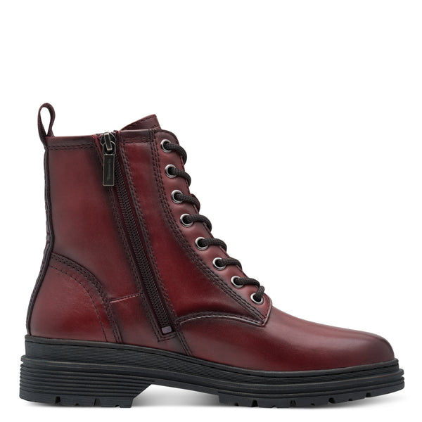 Tamaris | Leather Ankle Boot | 25230 | Red