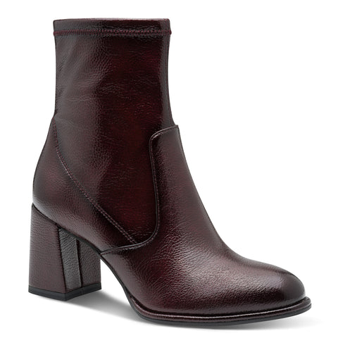 Tamaris | Heeled Ankle Boot | 25357 | Patent Merlot