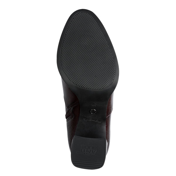 Tamaris | Heeled Ankle Boot | 25357 | Patent Merlot