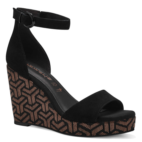 Tamaris Wedge Sandal 28331 | Black