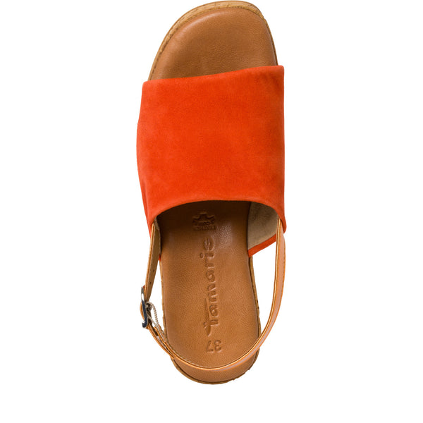 Tamaris Wedge Sandal 28393 | Orange