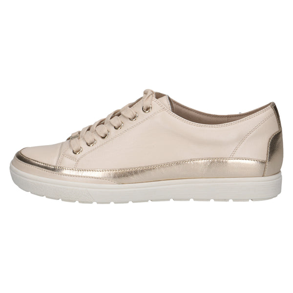 Caprice Leather Trainer 23654 | Cream Comb