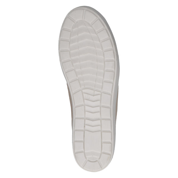 Caprice Leather Trainer 23654 | Cream Comb