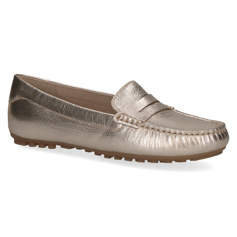 Caprice Metallic Loafer 24651 | Platinum