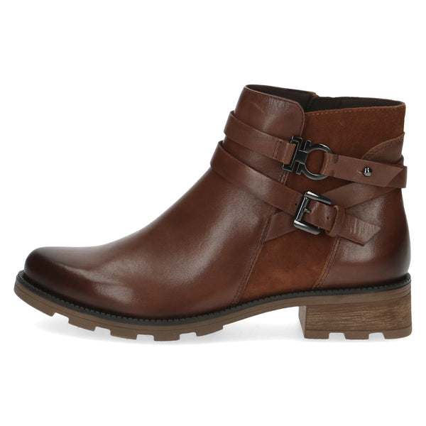 Caprice / 25429 Casual style Leather  Ankle Boot / Cognac