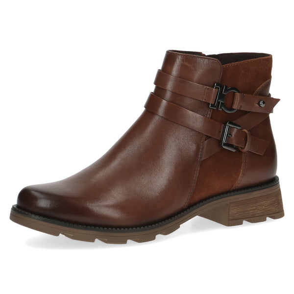 Caprice / 25429 Casual style Leather  Ankle Boot / Cognac