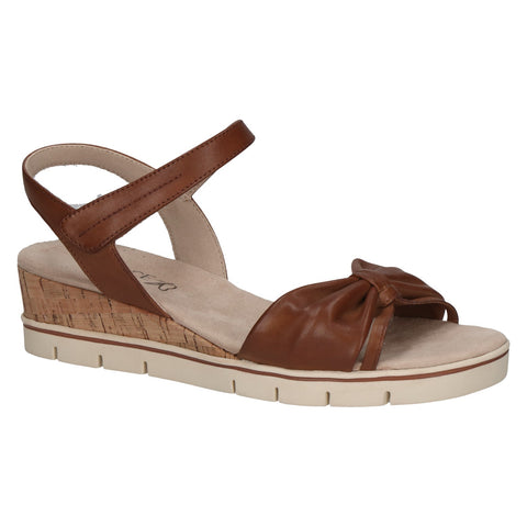 Caprice Small Wedge Sandal 28712 | Cognac