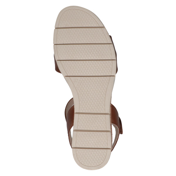 Caprice Small Wedge Sandal 28712 | Cognac