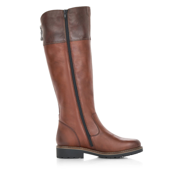 Remonte | Leather Long Boot | R6581-22 | Chestnut Brown