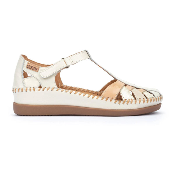 Pikolinos | Cadaques W8K-0705C1 Closed Toe Sandal | Cream Multi