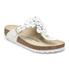 Gizeh | Leather | Flower Embellishment | White | ONLINE EXCLUSIVE