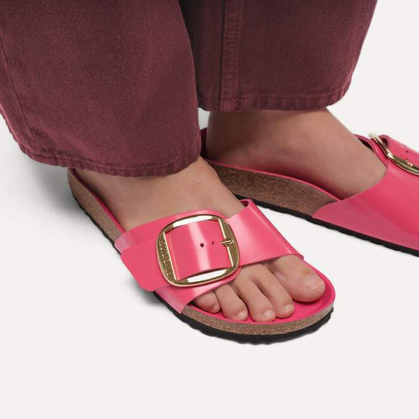Madrid | Big Buckle | Leather Patent | High-Shine Fuchsia Tulip | ONLINE EXCLUSIVE