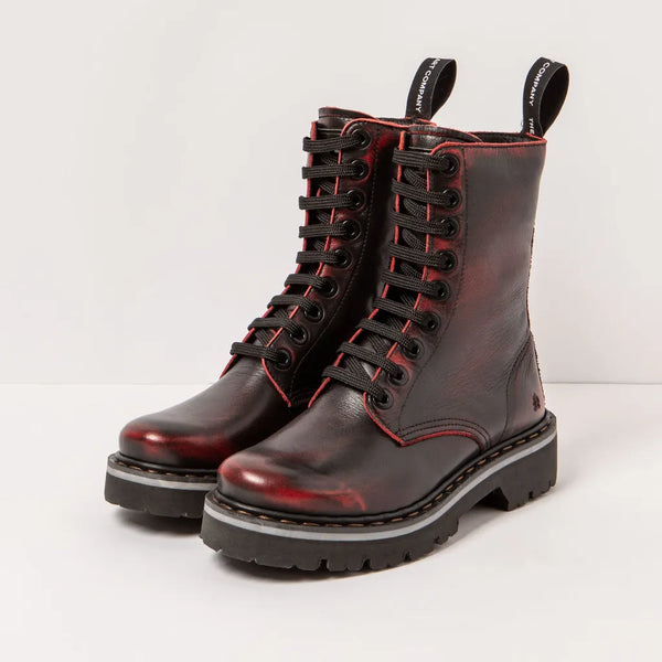 ART | 1167 Marina Lace Up Boot | Asport Scarlet