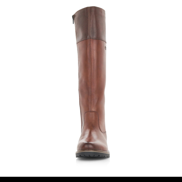 Remonte | Leather Long Boot | R6581-22 | Chestnut Brown