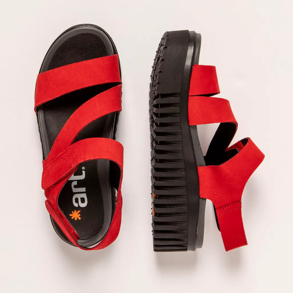 Art | Brighton Sandal 1573 | Nubuck Red