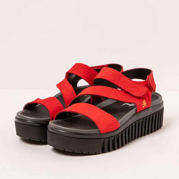Art | Brighton Sandal 1573 | Nubuck Red