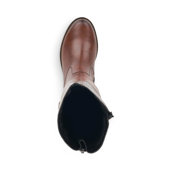 Remonte | Leather Long Boot | R6581-22 | Chestnut Brown