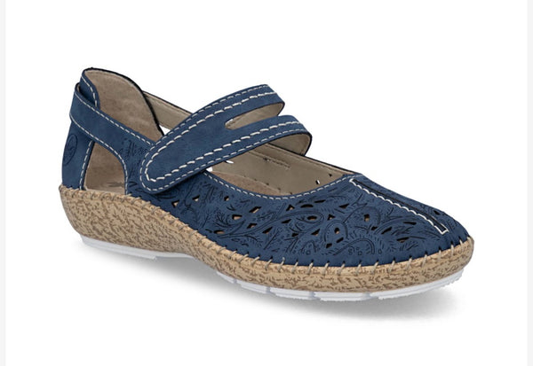 Rieker | Women’s Mary Jane Shoe - Blue | 44872