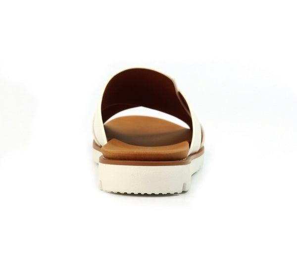 LUNAR | Chloe White | Slider Sandal