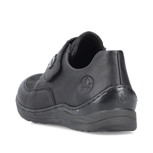 Rieker | Velcro Fastening Comfort Shoe | 48954-00 | Black