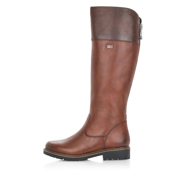 Remonte | Leather Long Boot | R6581-22 | Chestnut Brown