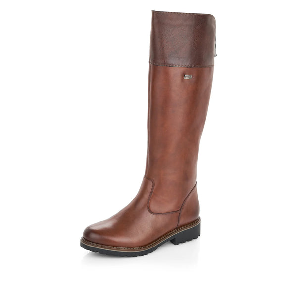 Remonte | Leather Long Boot | R6581-22 | Chestnut Brown