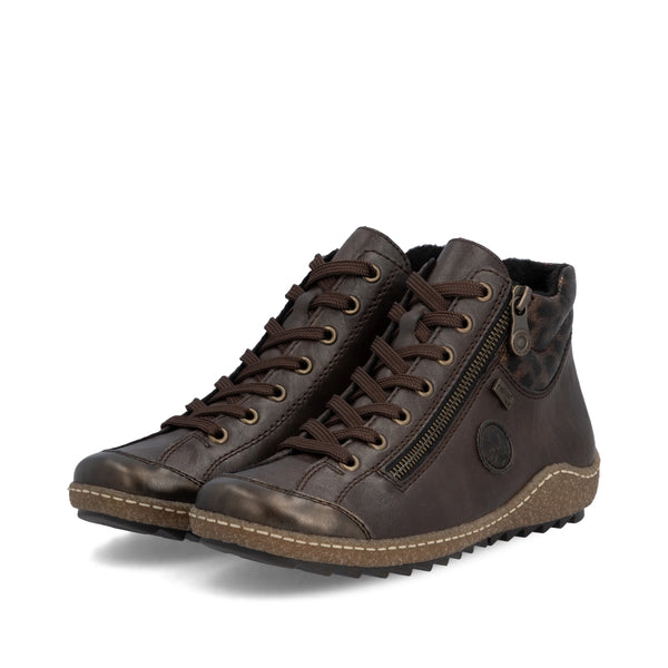 Rieker | Leopard Detail Trainer Boot | L7514-25 | Brown