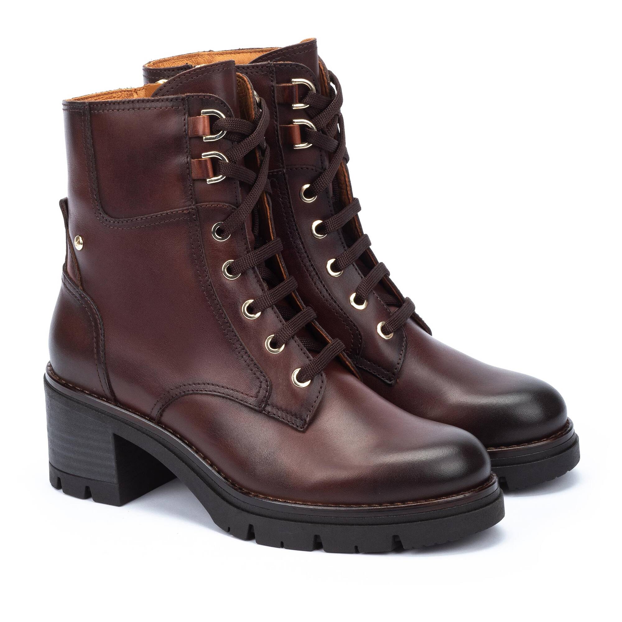 Pikolinos | Soria Heeled Ankle Boot | W0B-8552C1 | Dark Brown