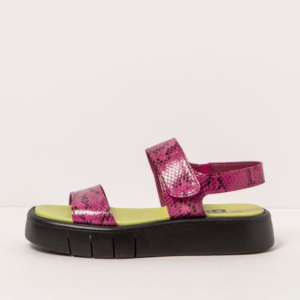 Art | Malaga Sandal 1854F | Snake Fuchsia