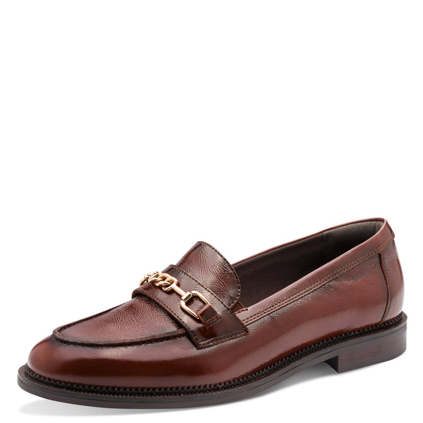 Tamaris | 24255 Cognac  | Women’s Leather Loafer