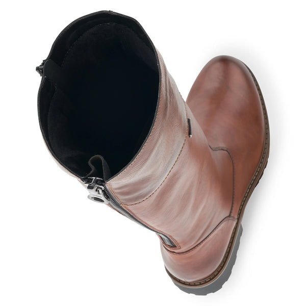 Remonte | Leather Long Boot | R6581-22 | Chestnut Brown