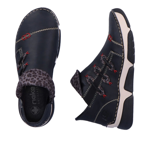 Rieker | 45983-00 Casual Ankle Boot | Black Multi
