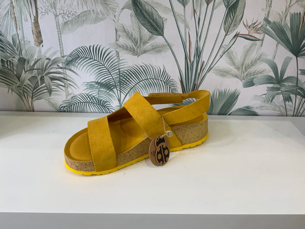 Yokono | Lanka -261 Mostaza | Suede Ankle Strap Sandal