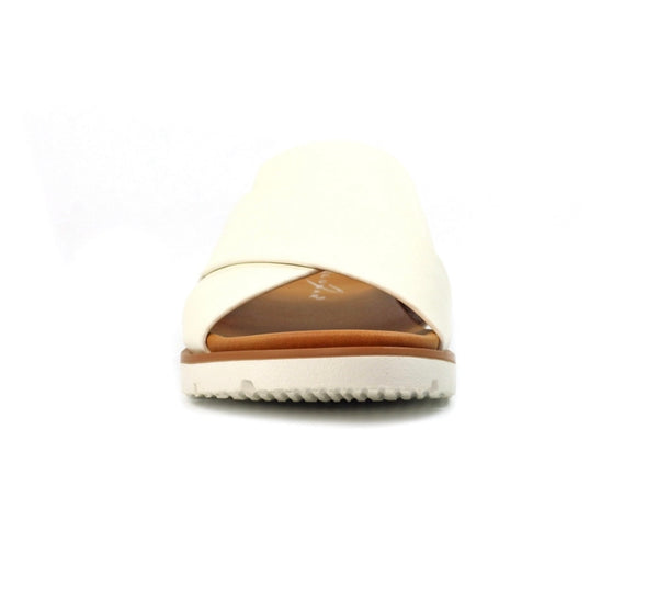 LUNAR | Chloe White | Slider Sandal