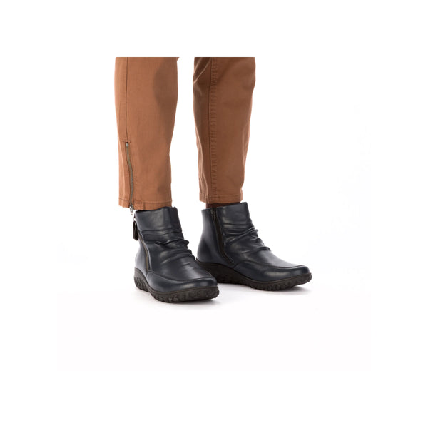 Rieker | 59585-14 Wide Fit Soft Ankle Boot | Navy