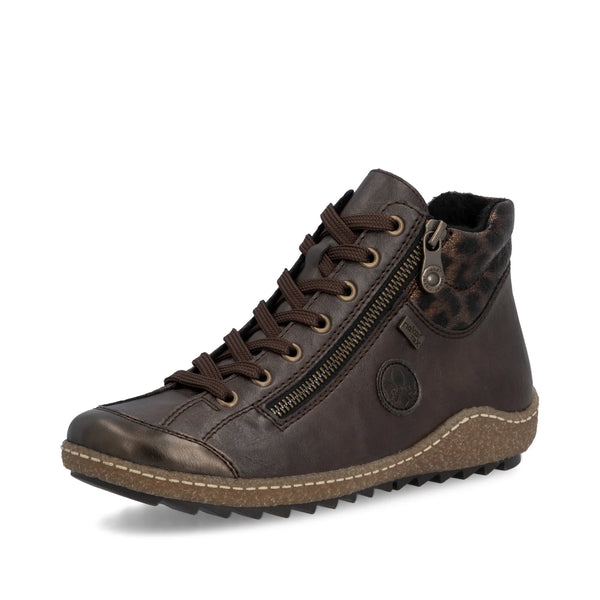 Rieker | Leopard Detail Trainer Boot | L7514-25 | Brown