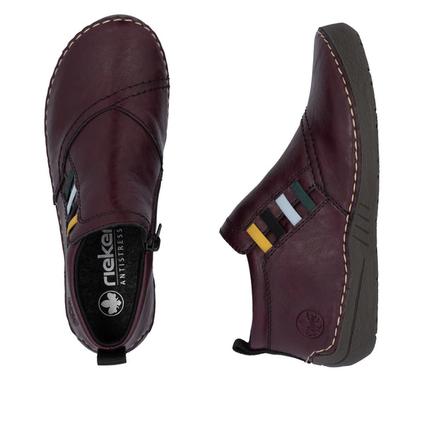 Rieker | Low Ankle Boot | 52584-30 | Dark Red