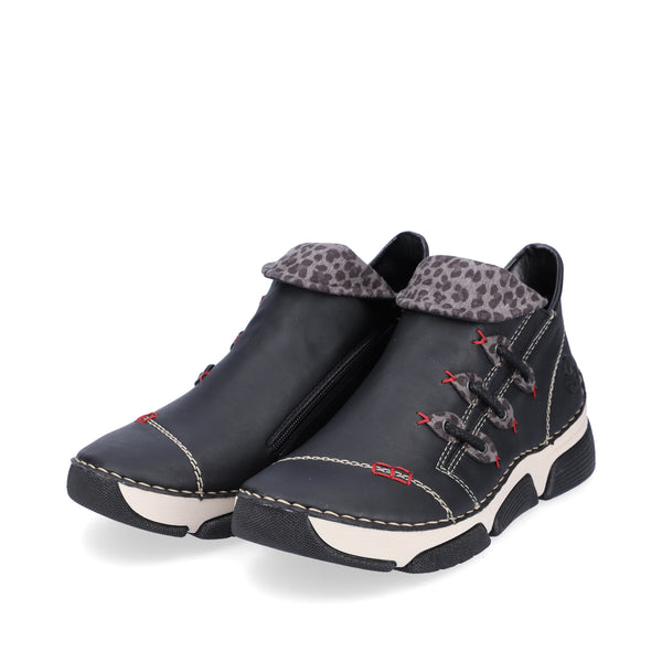 Rieker | 45983-00 Casual Ankle Boot | Black Multi