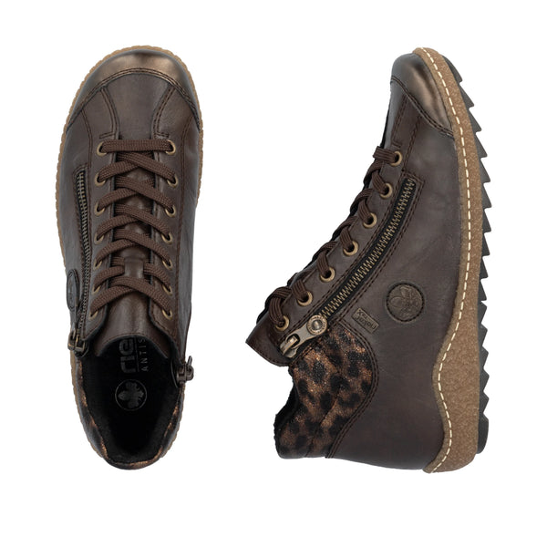 Rieker | Leopard Detail Trainer Boot | L7514-25 | Brown