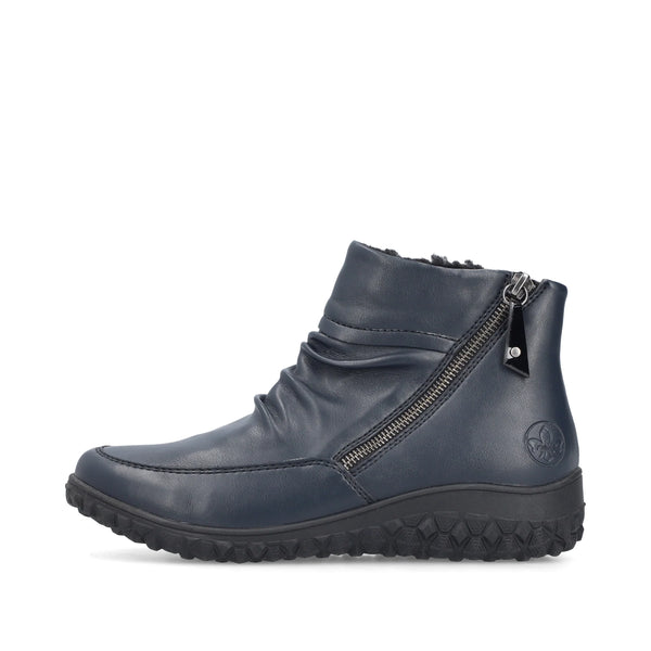 Rieker | 59585-14 Wide Fit Soft Ankle Boot | Navy