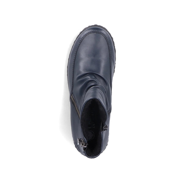 Rieker | 59585-14 Wide Fit Soft Ankle Boot | Navy