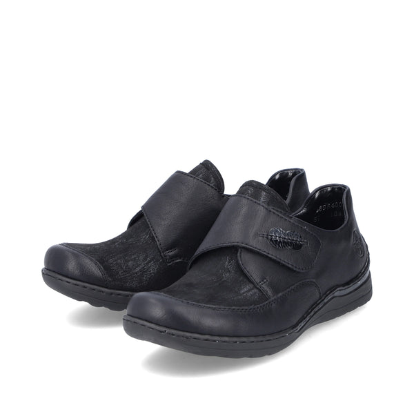 Rieker | Velcro Fastening Comfort Shoe | 48954-00 | Black