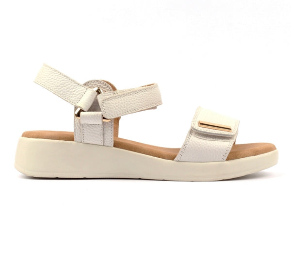 LUNAR | Lark white leather | Sandal