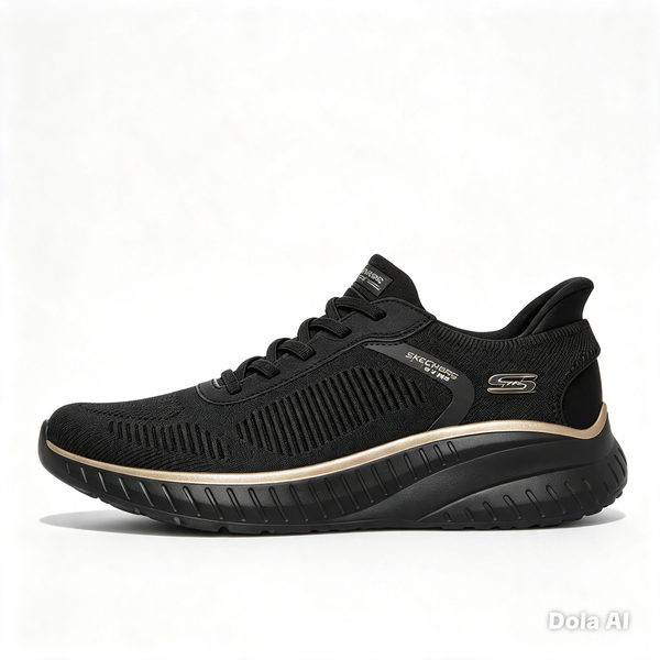 Skechers | 117497/ BKRG | Bobs Squad Chaos | Current Muse Black/ Rose Gold