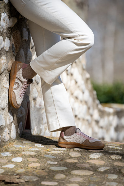 El Naturalista | N5435B | Multi Material Cream / Oriel | Barefoot Trainer