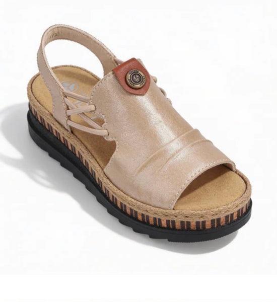 Rieker |Women’s Wedge Sandal - Black | V7972-00