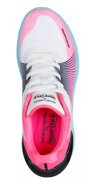 Skechers Cyberwalker Trainers – Blue & Pink | Snoop Foam Comfort & Lightweight Style