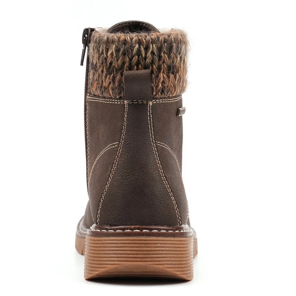 LUNAR | Elba Brown Waterproof Wide Fit Women’s Boot
