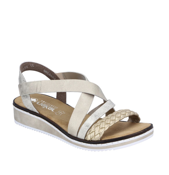Rieker | Women’s Sandal - V3663-90 | Gold