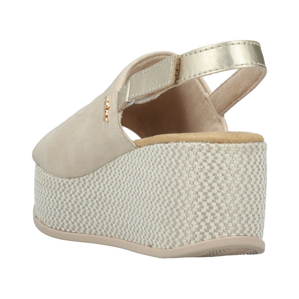 Rieker | 69460-62 Beige | Slingback Platform Sandal